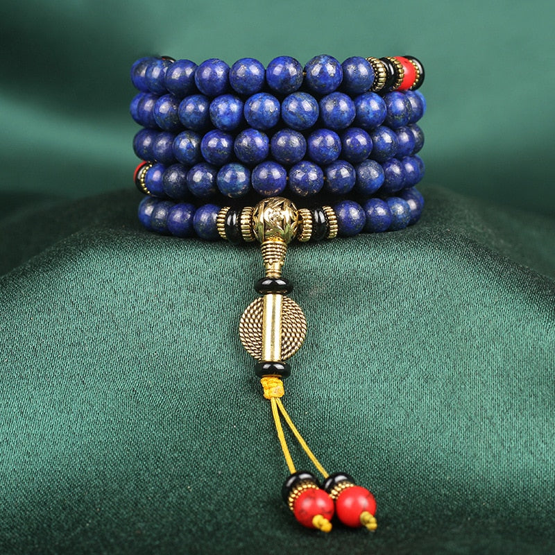 Bracelet Chamanique Tibétain en Lapis Lazuli