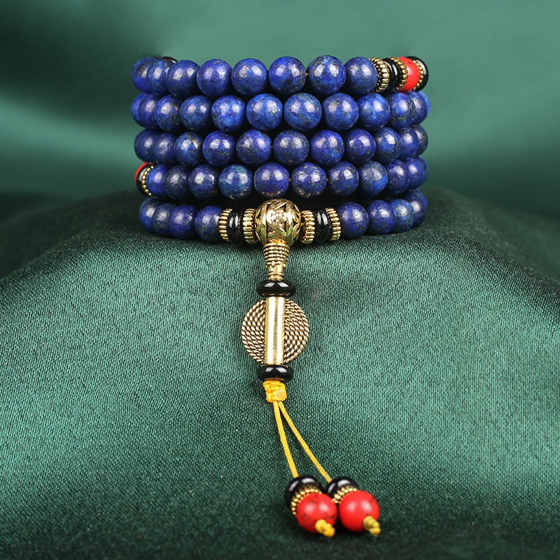 Bracelet Chamanique Tibétain en Lapis Lazuli