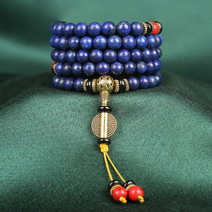 Bracelet Chamanique Tibétain en Lapis Lazuli