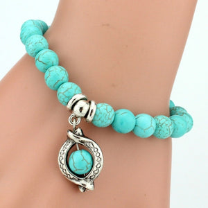 Bracelet en Turquoise - Protection & Voyage Astral