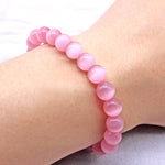 Bracelet en Opale Rose - Purification du Cœur