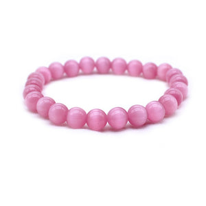 Bracelet en Opale Rose - Purification du Cœur