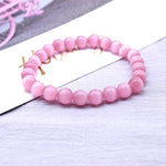 Bracelet en Opale Rose - Purification du Cœur