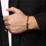Bracelet en Œil de Tigre - Expansion du Troisième Chakra