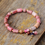 Bracelet en Rhodonite - Guérison des Blessures du Passé