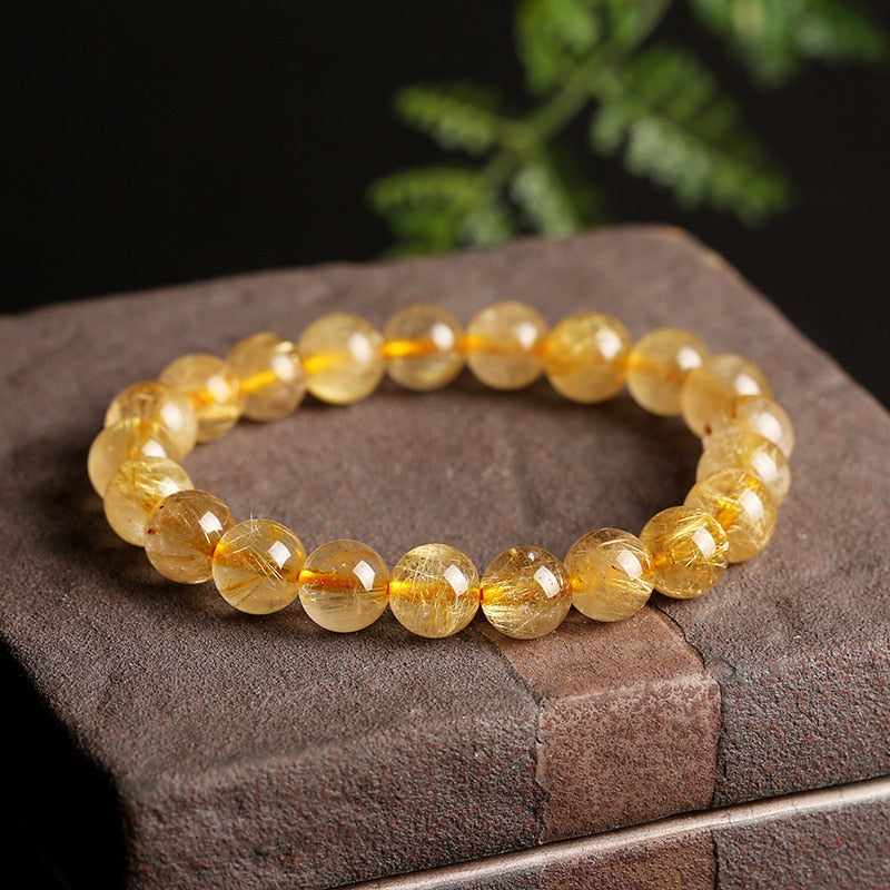 Bracelet en Quartz Rutile - Vitalité & Abondance