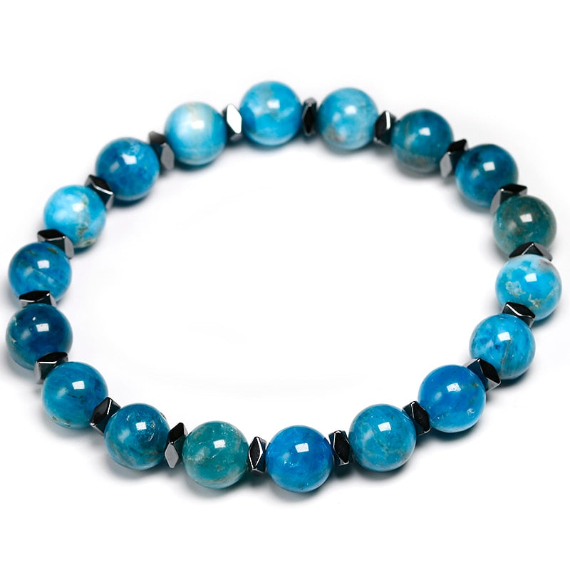 Bracelet d'Harmonisation des Énergies - Hématite & Apatite