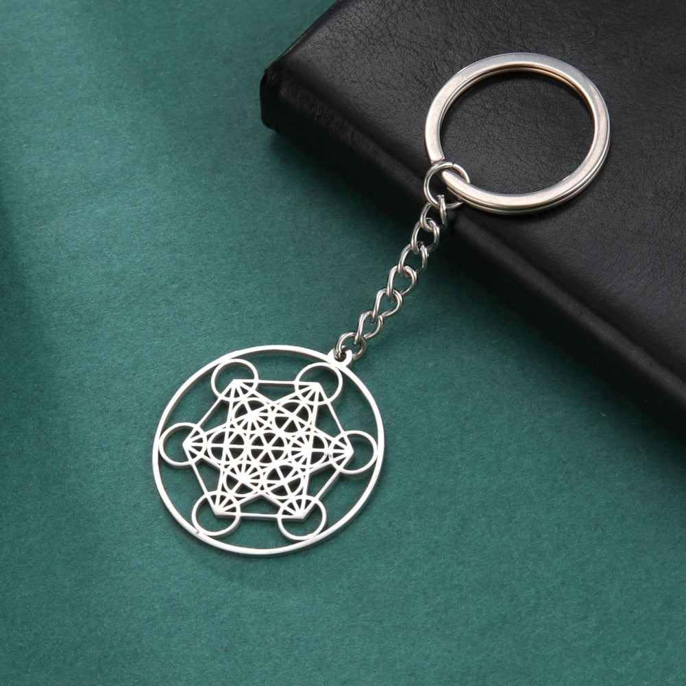Porte-clés 'Cube de Métatron' - Guidance & Protection