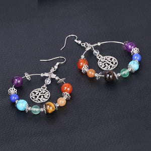 Boucles d'Oreilles des 7 Chakras