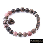 Bracelet Amour Retrouvé en Rhodonite - Strand Bracelets