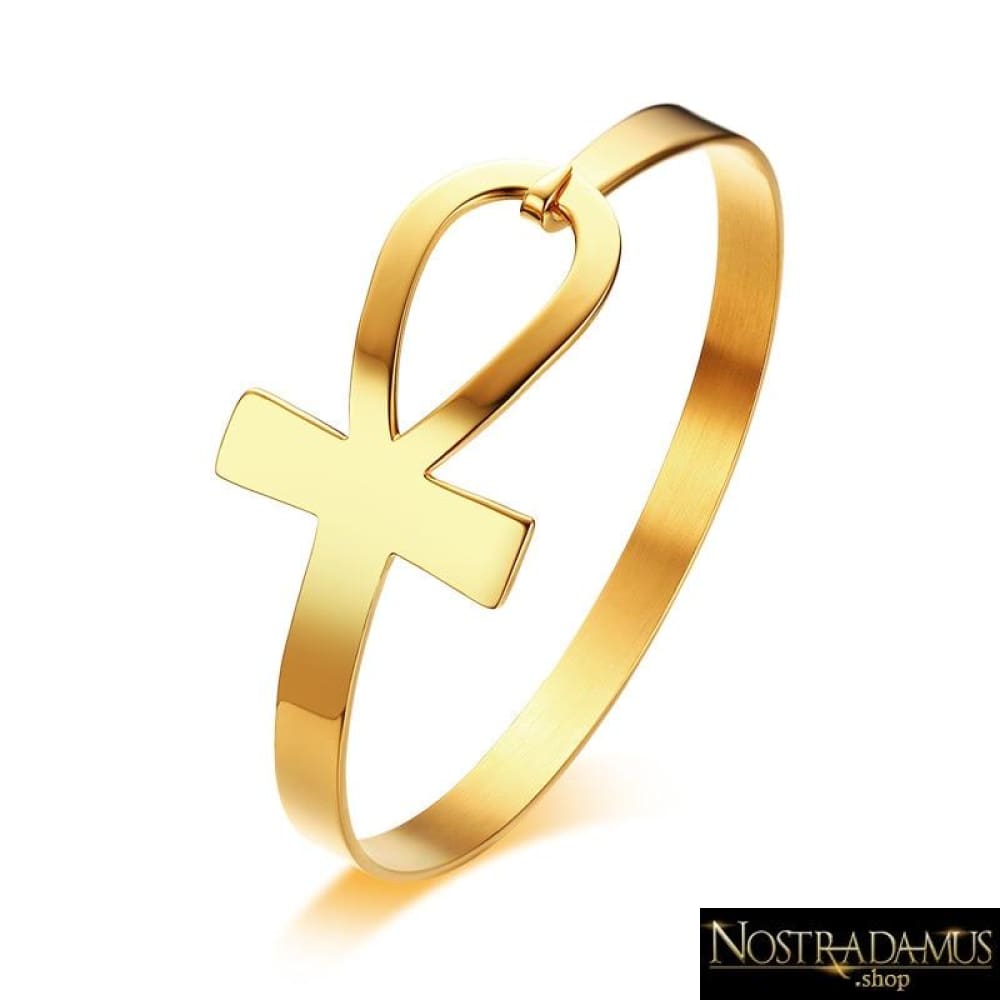 Bracelet Ankh en Acier Inoxydable - Manchette Bracelets