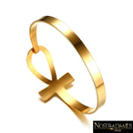 Bracelet Ankh en Acier Inoxydable - Manchette Bracelets