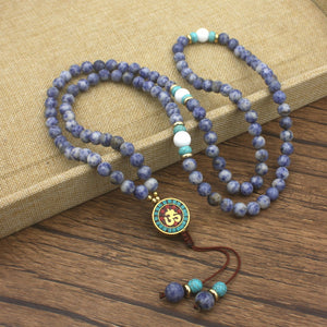 Mala Tibétain en Sodalite - Reconnexion