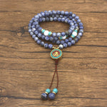 Mala Tibétain en Sodalite - Reconnexion