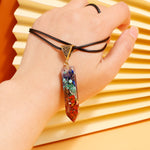 Pendentif Orgonite - Pierres des 7 Chakras