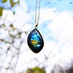 Pendentif en Labradorite - Absorbe les Énergies Négatives