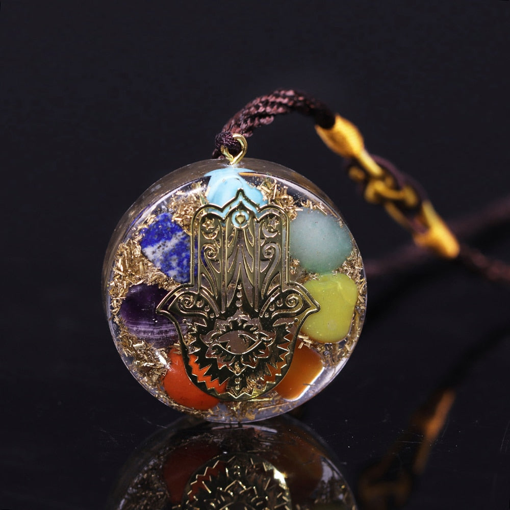 Pendentif Orgonite de Protection des Chakras