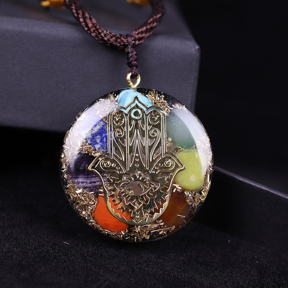 Pendentif Orgonite de Protection des Chakras