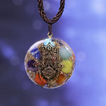 Pendentif Orgonite de Protection des Chakras