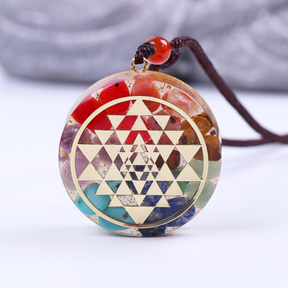 Pendentif Orgonite - Purification des Chakras