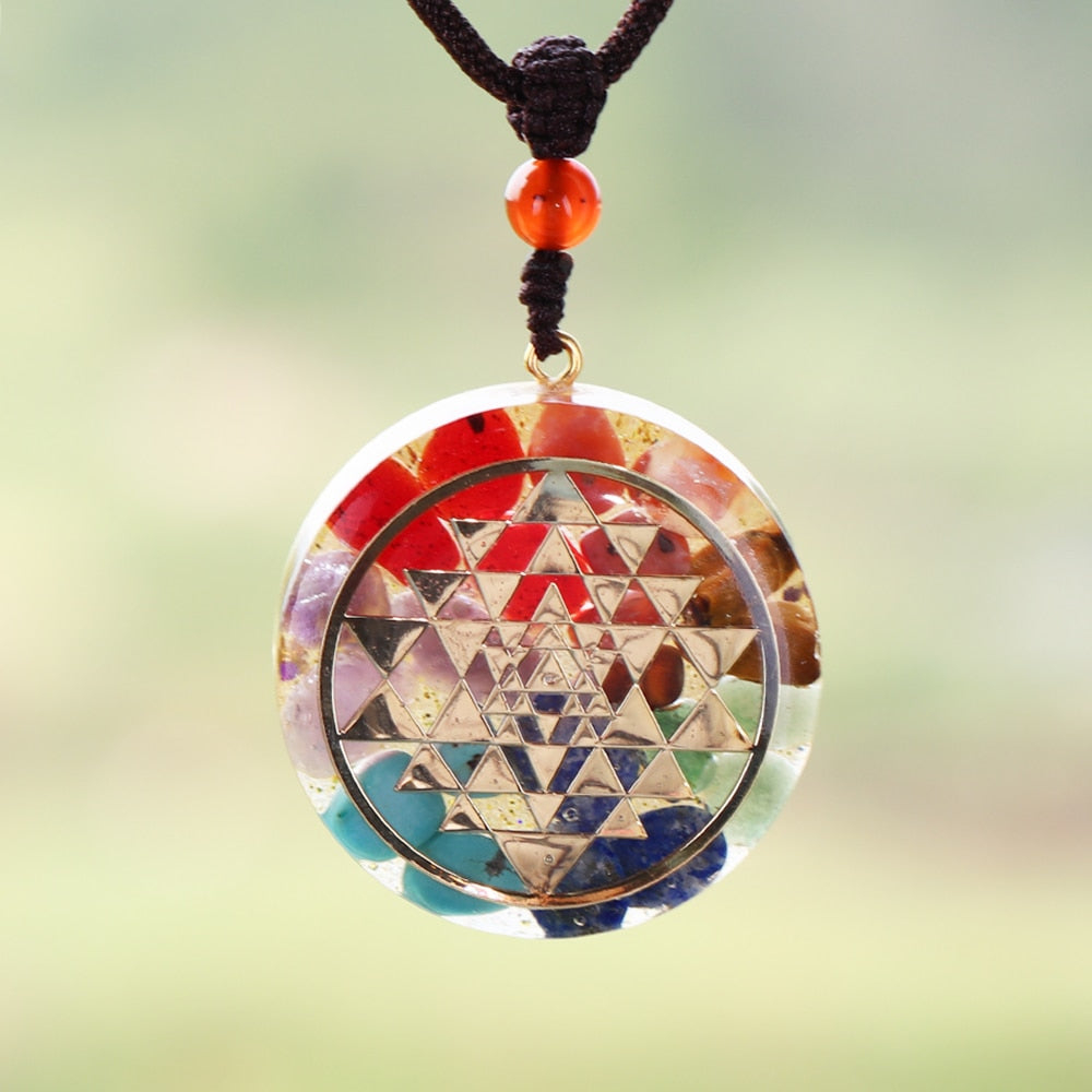 Pendentif Orgonite - Purification des Chakras