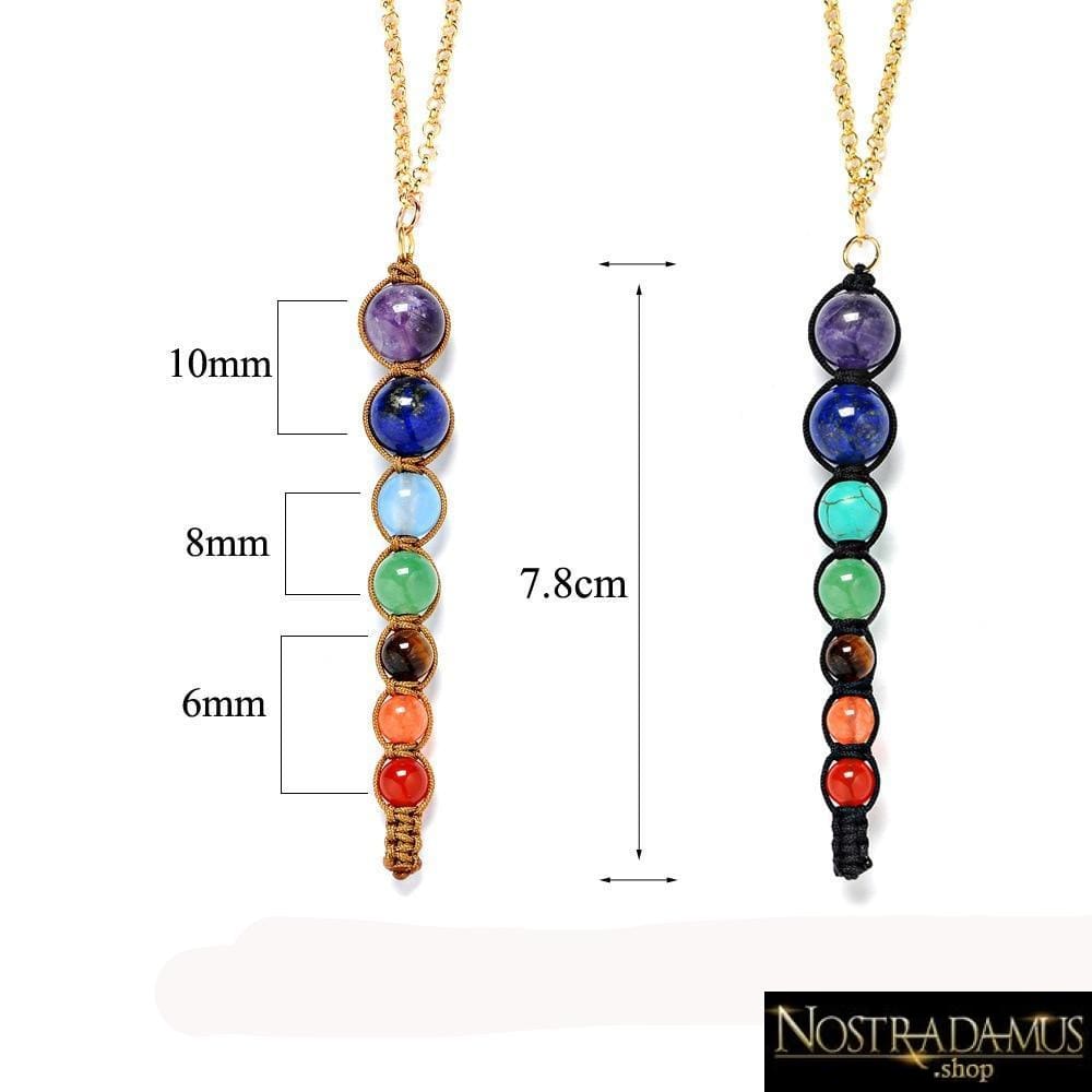 Collier des 7 Chakras - Pendentifs