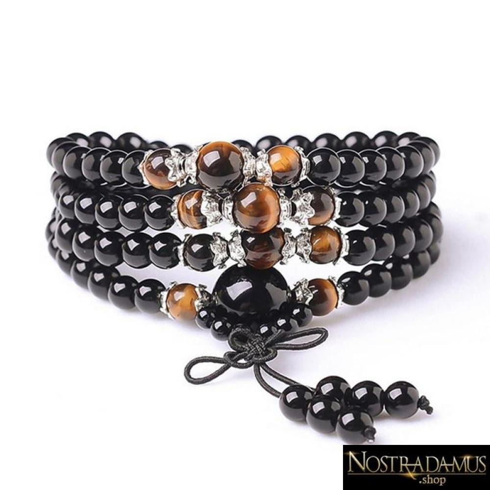 Mala Réussite - Obsidienne & il-de-Tigre - Charme Bracelets
