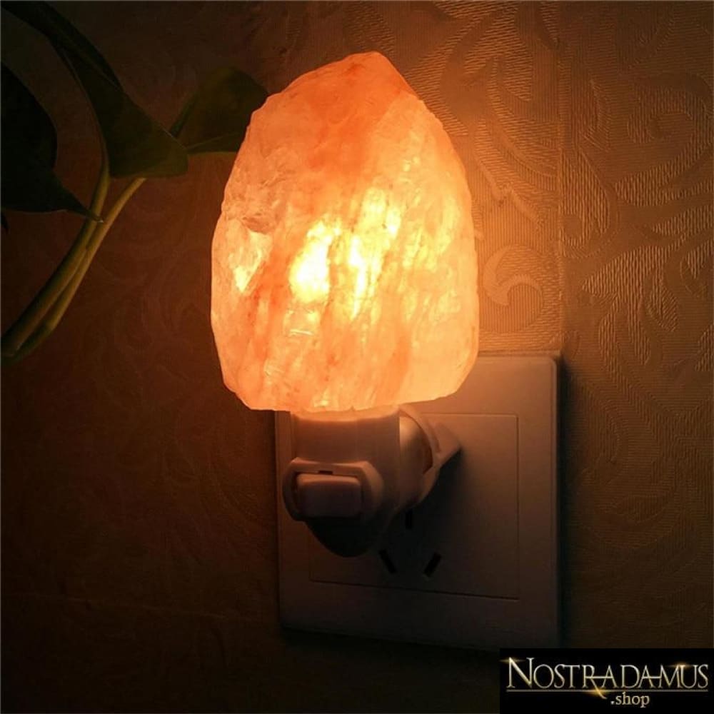 Lampe de nuit en cristal de sel de lHimalaya - LED Night Lights