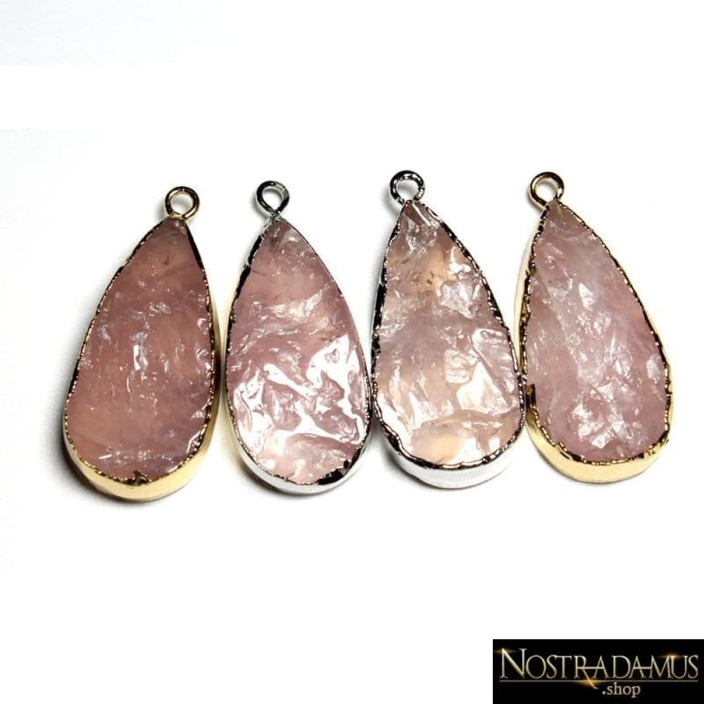 Pendentif de lAmour en Quartz Rose - Pendentifs