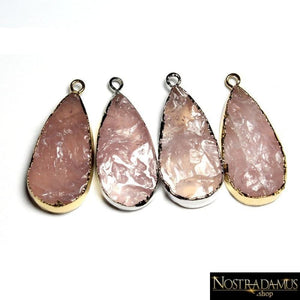 Pendentif de lAmour en Quartz Rose - Pendentifs