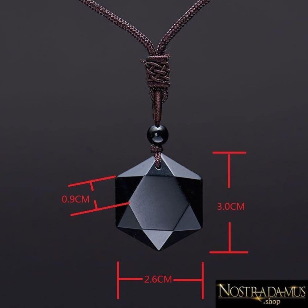 Pendentif de protection en Obsidienne - Pendentifs