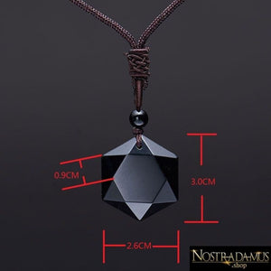 Pendentif de protection en Obsidienne - Pendentifs