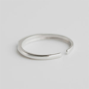 Bague de Protection en Argent & Obsidienne