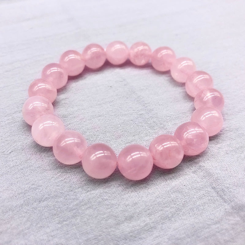 Bracelet en Quartz Rose - Apaisement des Émotions