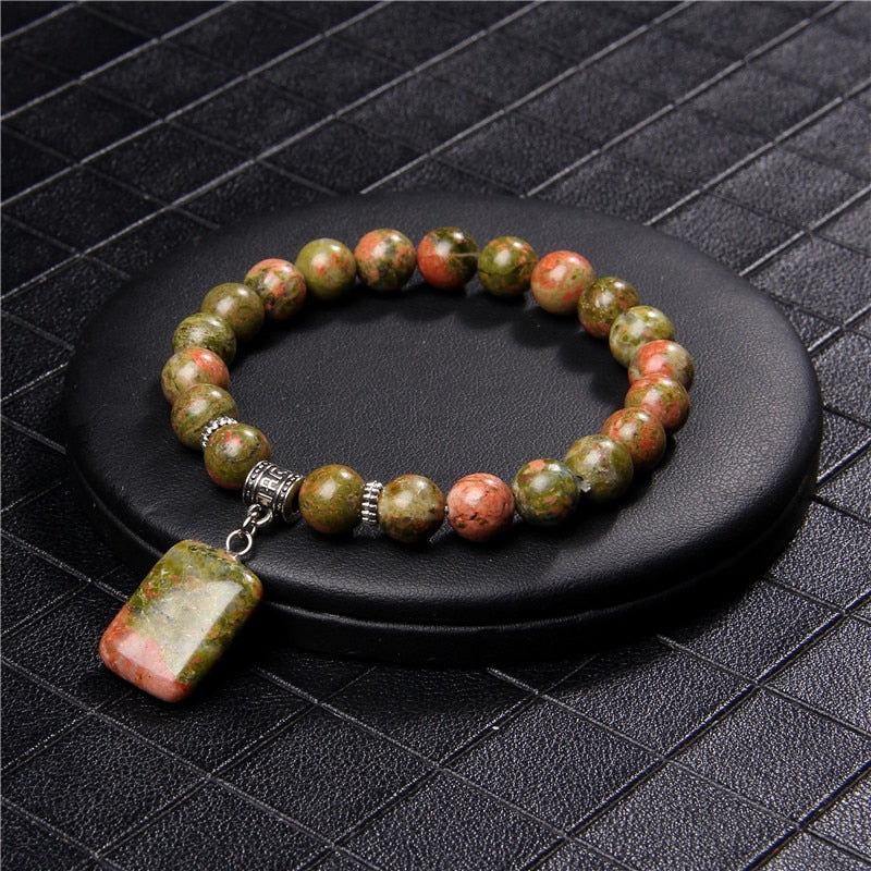 Bracelet en Unakite - Ancrage & Libération