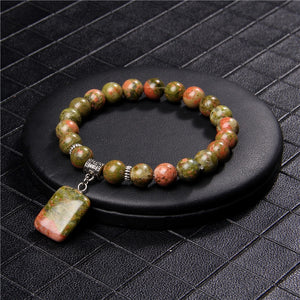 Bracelet en Unakite - Ancrage & Libération