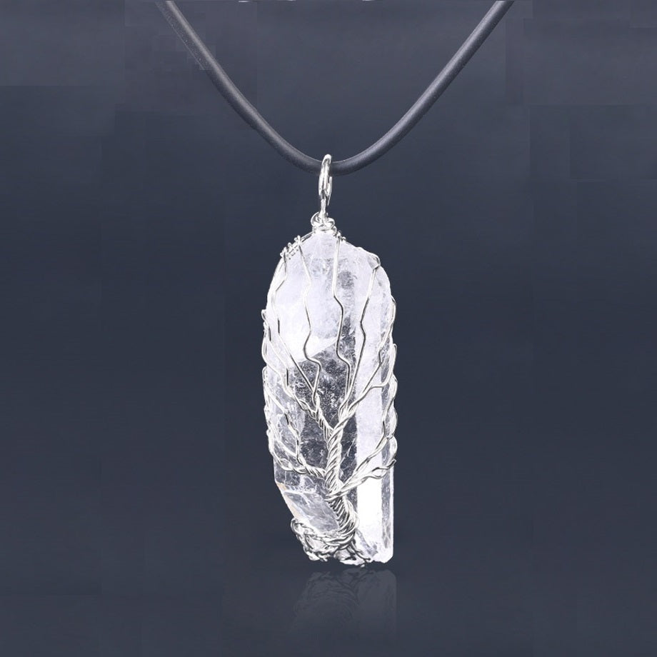 Pendentif 'Clairvoyance' en Cristal de Roche