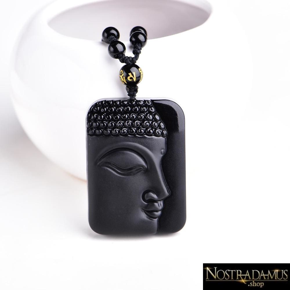 Pendentif Bouddha en Obsidienne - Pendentifs