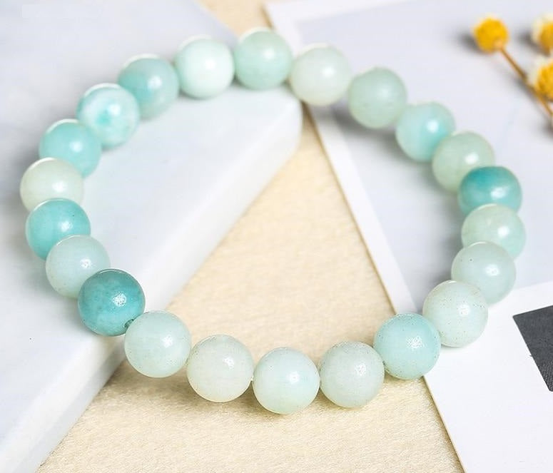 Bracelet en Amazonite - Guérison du Chakra du Cœur