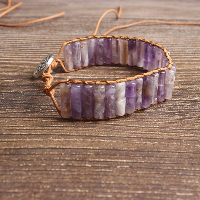 Bracelet en Améthyste - Élévation Spirituelle