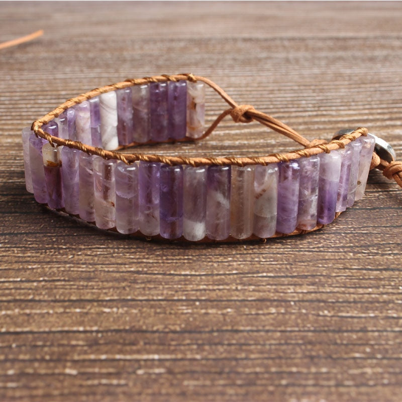 Bracelet en Améthyste - Élévation Spirituelle
