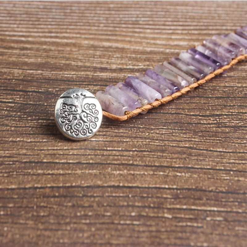 Bracelet en Améthyste - Élévation Spirituelle