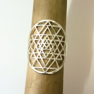 Anneau 'Sri Yantra'