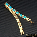 Bracelet de Magnétothérapie Turquoise - Chaîne et de Lien Bracelets