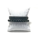 Double Bracelet 'Purification Vibratoire' en Obsidienne