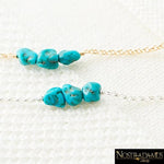 Bracelet Trois Turquoises - Chaîne et de Lien Bracelets