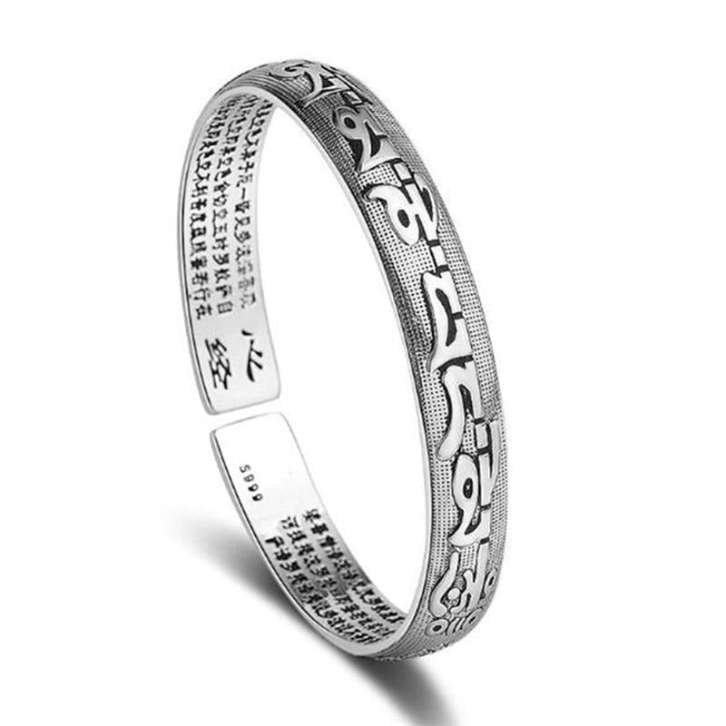 Bracelet en Argent - Mantra Taoïste de Protection