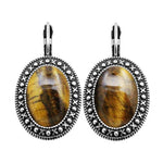 Boucle d'Oreilles 'Beauté Solaire' en Œil-de-Tigre