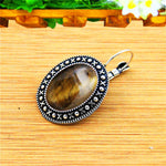 Boucle d'Oreilles 'Beauté Solaire' en Œil-de-Tigre