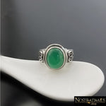 Bague Réconfort - Onyx vert et Argent